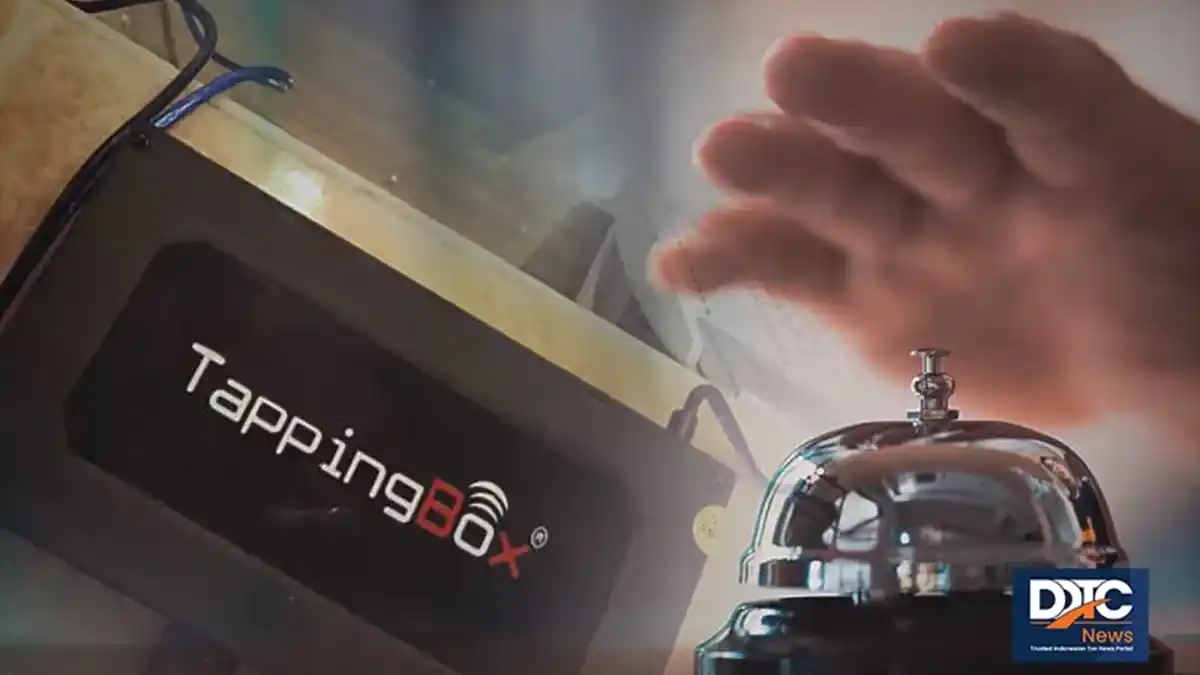 Tapping box dipasang di sebuah usaha di Kabupaten Gunung Mas