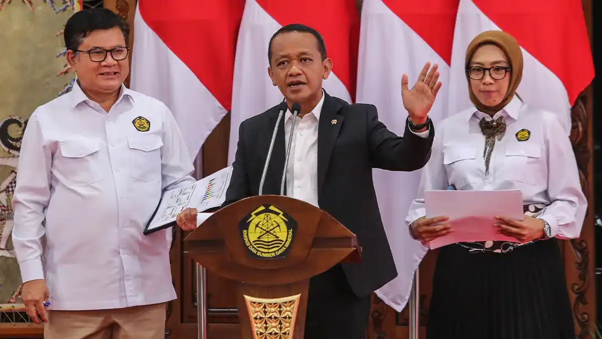 Bahlil Lahadalia speaking about ethanol tax incentives