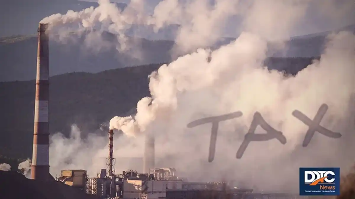 Gedung pemerintah Irlandia dengan pengumuman pajak karbon