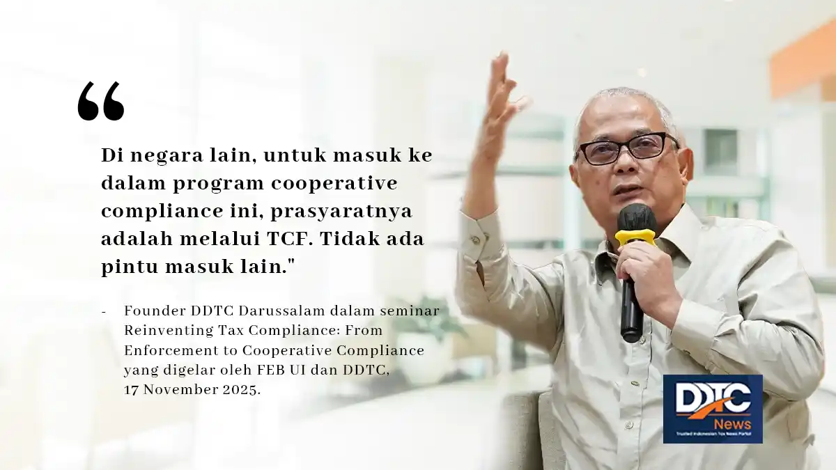 TCF Jadi Satu‑Satunya Pintu Masuk ke Cooperative Compliance
