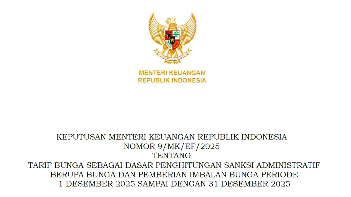 Kemenkeu tetapkan lima bunga bulanan Desember 2025