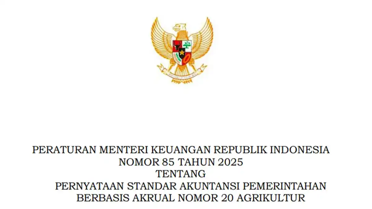 Foto Menteri Keuangan Purbaya Yudhi Sadewa menyampaikan regulasi akuntansi agrikultur baru