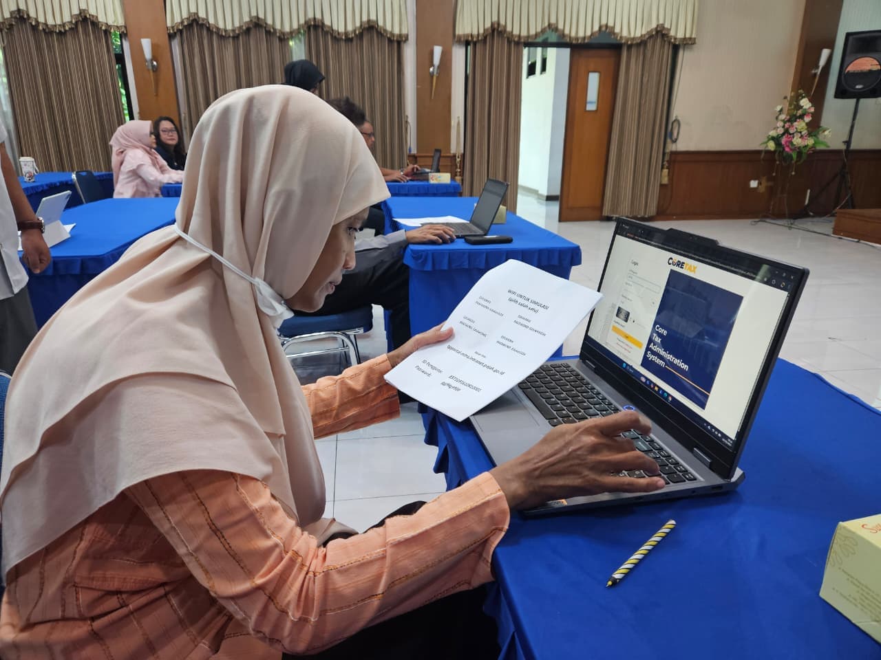 Photo of KPP Pratama Surakarta during Coretax education event