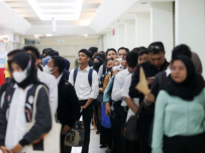 Press conference in Jakarta where BPS released unemployment data for August 2025