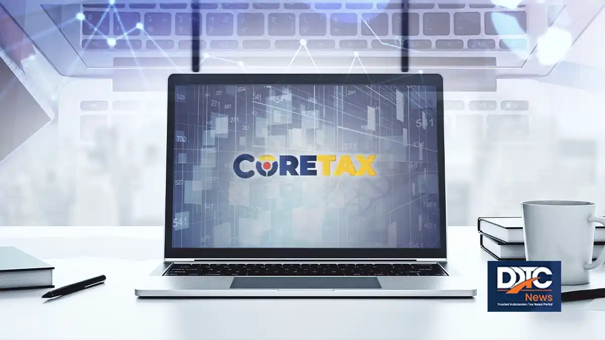Screenshot of Digital Certificate menu showing Coretax authorization code status