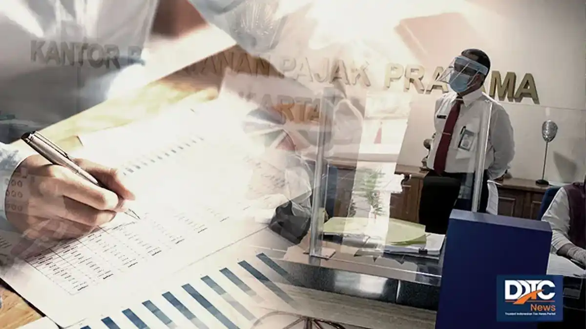 Bireuen Tax Office with WhatsApp logo on computer screen