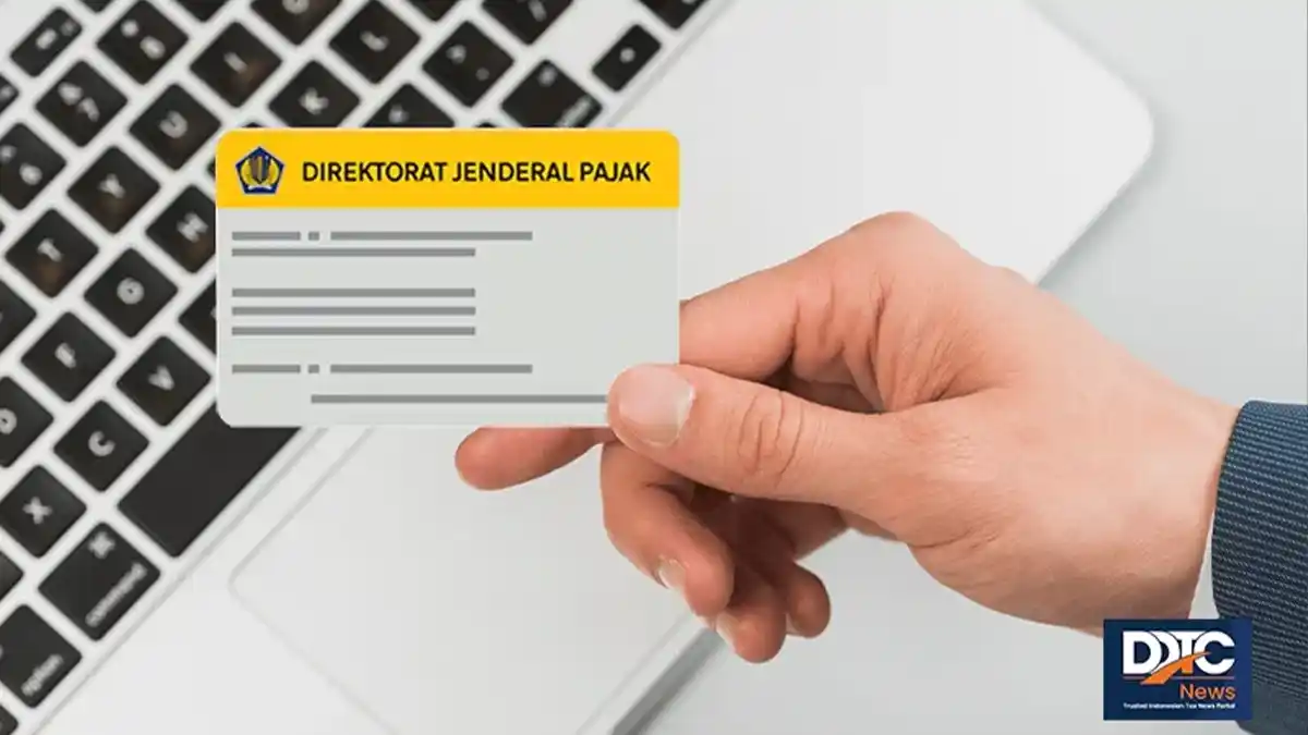 Screenshot of Coretax DJP portal showing NPWP download option