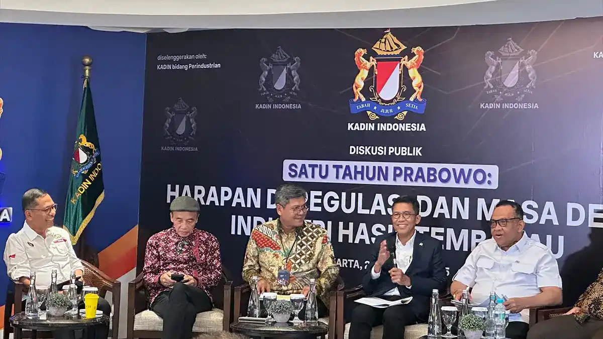 Diskusi regulasi industri tembakau di Menara Kadin, Jakarta