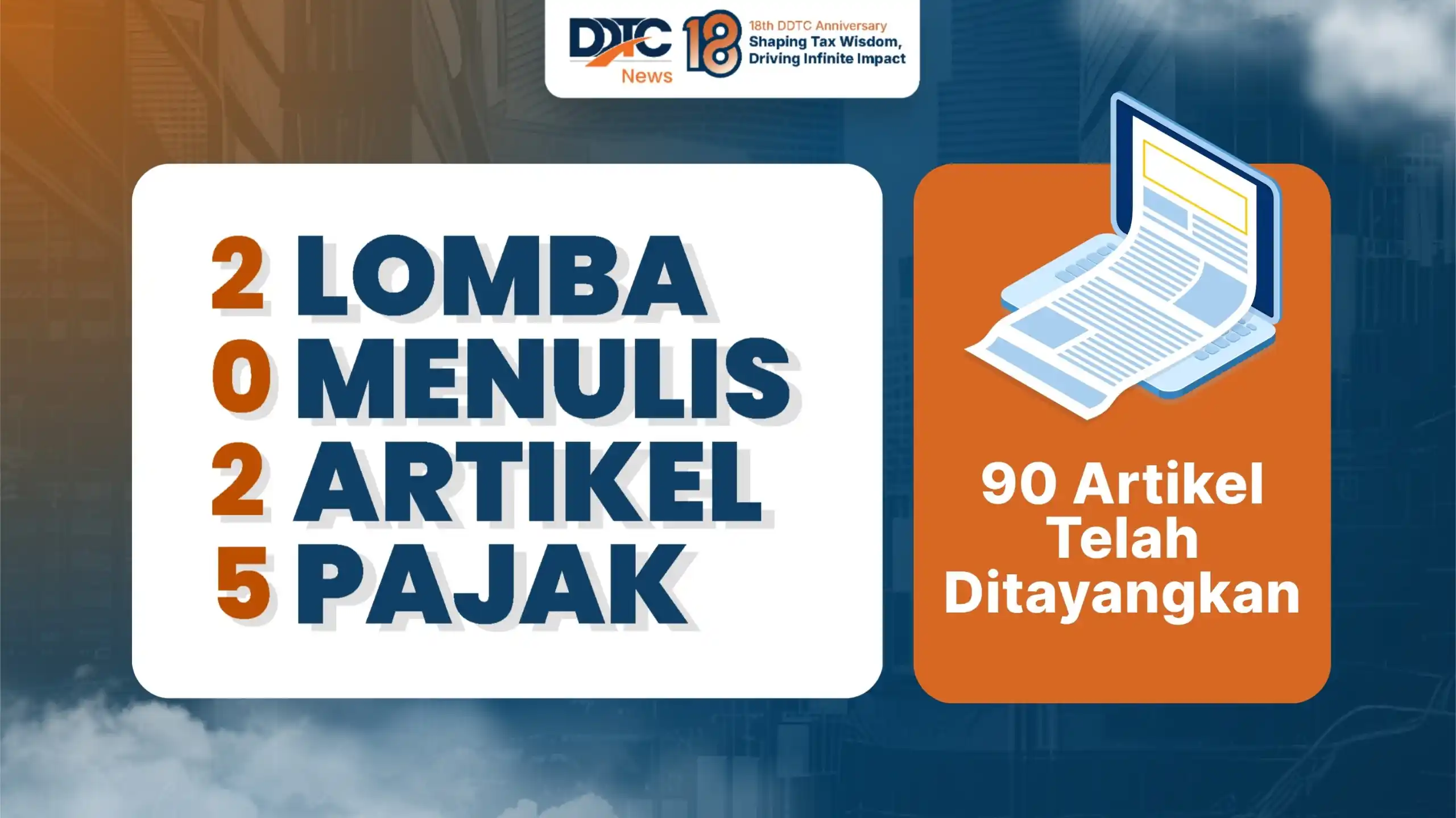 Daftar 90 artikel lomba menulis DDTCNews 2025