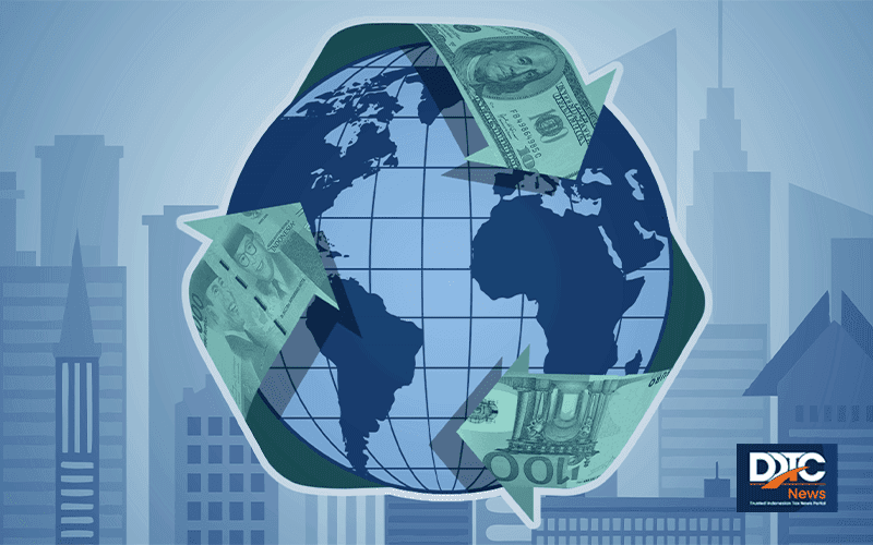 Grafik menunjukkan proporsi laba multinasional di investment hub