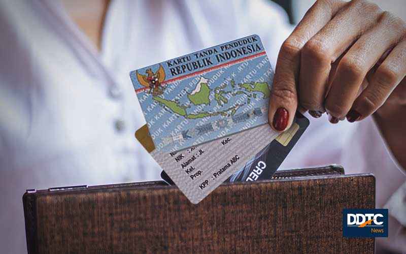 Illustration of a tax form and identification documents