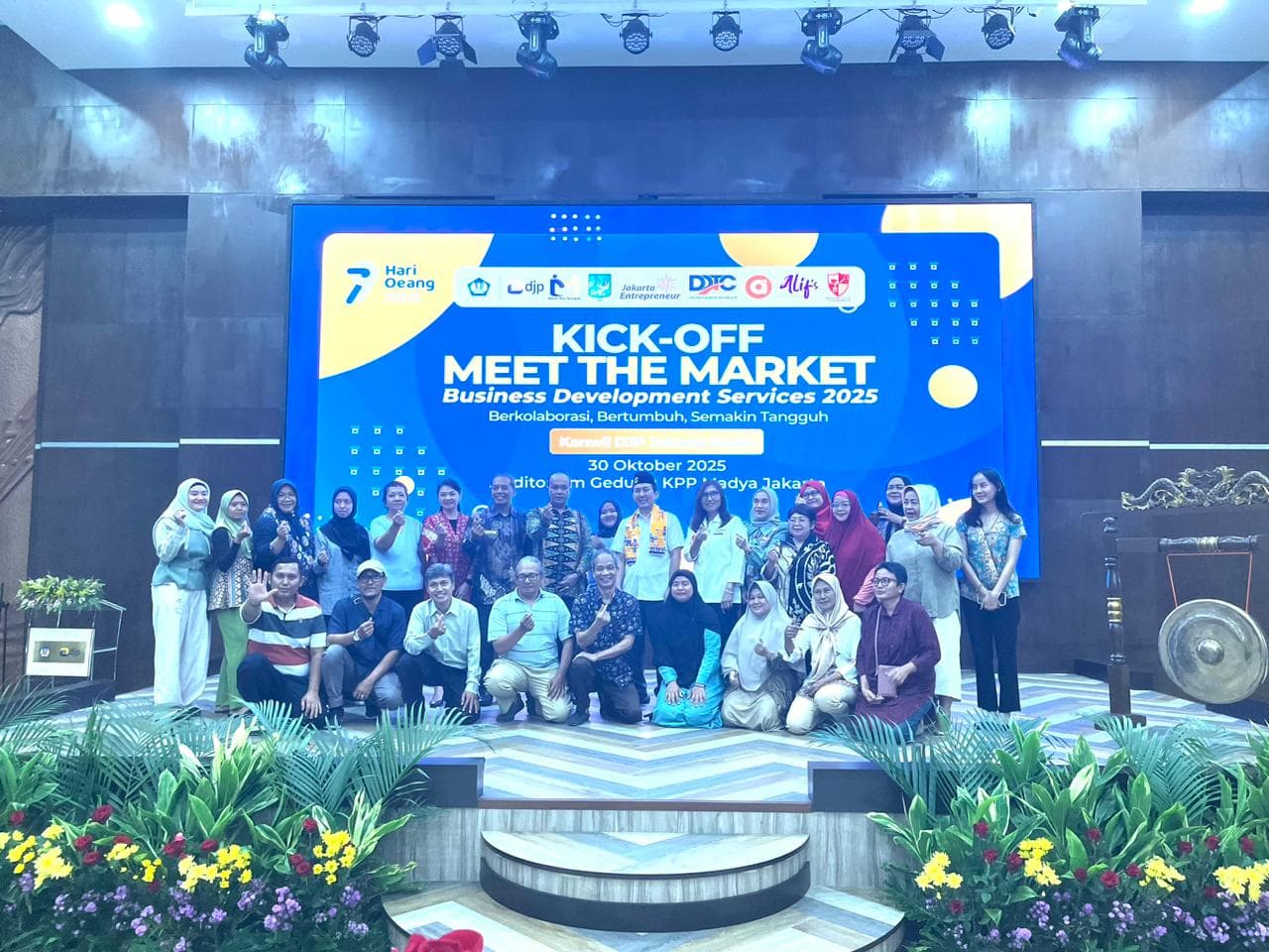 Meeting of DJP Jakarta Central and city officials with 21 UMKM participants