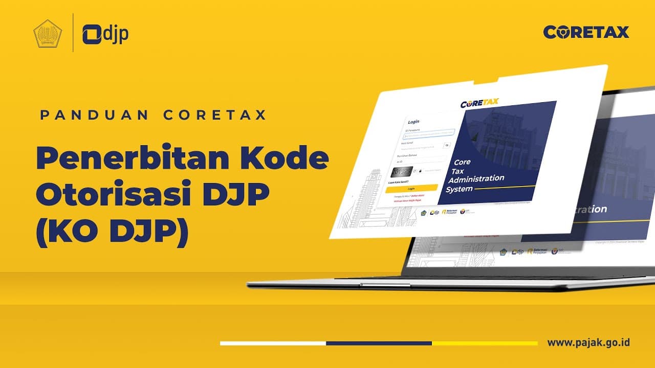 Tangkapan layar portal Coretax menampilkan halaman permintaan kode otorisasi